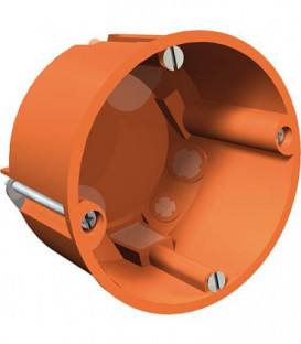 Boite d'encastrement pour mur creux, hauteur 47 mm, diam. 68 mm, type HG 60 MW, orange, 1 piece