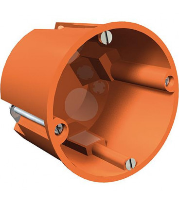 Boite encastrement profonde mur creux, hauteur 61 mm, diam. 68 mm, type HV 60 MV, orange, 1 piece *BG*