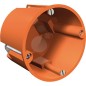 Boite encastrement profonde mur creux, hauteur 61 mm, diam. 68 mm, type HV 60 MV, orange, 1 piece *BG*