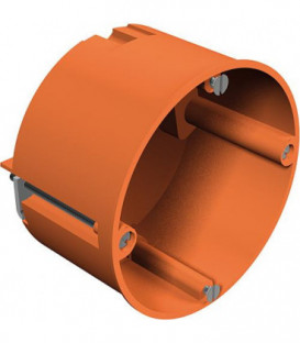 Boite d'encastrement pour mur creux, hauteur 47,5 mm, diam. 68 mm, type HG 60, orange, 1 piece