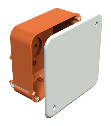Boite de derivation pour mur creux, H 50 x L 105 x l 105 mm, type HV 100 KD, orange, 1 piece