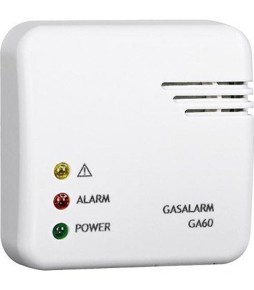 Détecteur de gaz GA60 12V/DC, réseau 2,2m Lxlxh: 75x75x28 mm