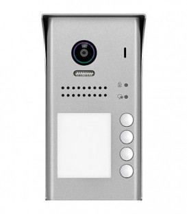 Interphone vidéo VT200 en saillie, 4 x sonnettes, inox lxhxp: 90 x 176 x 26 mm