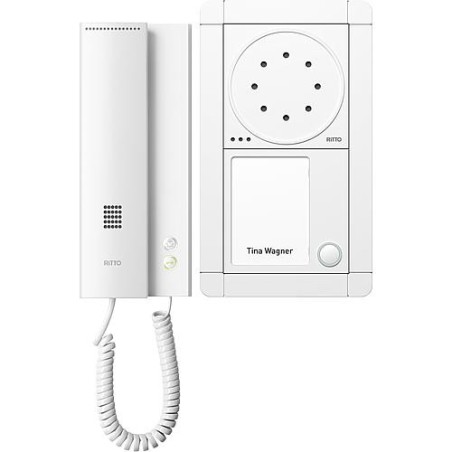 Interphone porte Ritto Portier 1 maison, blanc/blanc