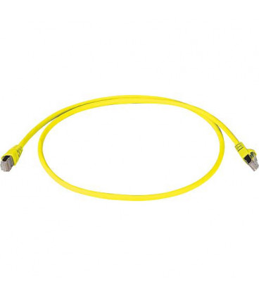 cable patch Cat.6A (IEC) MP8 FS 500 LSZH-0,5 m jaune