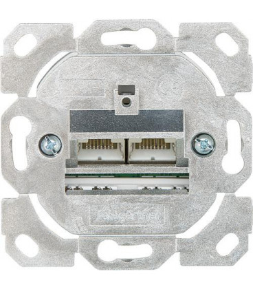 Boite de raccordement AMJ45 8/8 K encastré/0 Cat.6A(IEC) sans plaque centrale, 1 piece *BG*