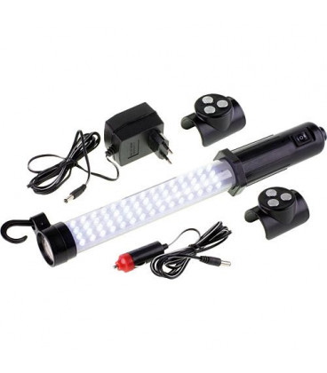 Lampe torche a batterie 77 LED chargement courant ou adaptateur fourni Classe protection 3 IP54