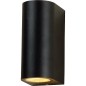 Lampe exterieure LED, faisceau dessous/dessus,rond, culot G10 IP54, noir matt