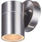 Lampe exterieure LED, faisceau en dessous, rond, culot G10 IP54, inox