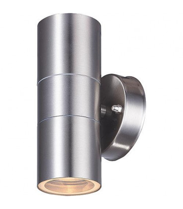 Lampe exterieure LED, faisceau dessous/dessus,rond, culot G10 IP54, inox