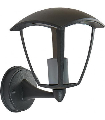 Lampe exterieure noire boitier aluminium, insert en en plastique E27, 1000573