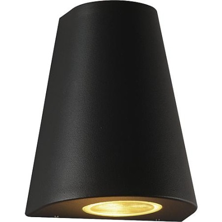 Lampe exterieure LED, faisceau dessous/dessus,trapeze,culot G10, IP54, noir matt