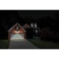 Luminaire mural LED solaire 6,8W, noir, 800 Lumen avec detecteur de mouvement