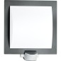 Luminaire mural exterieur Steinel L 20 S avec detecteur de mouvement plastique+cache inox anthracite