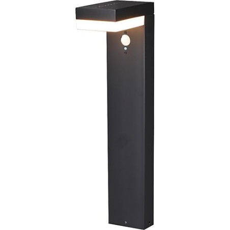 Luminaire solaire de chemin avec detecteur de mouvement et variateur intensite lum. IP44