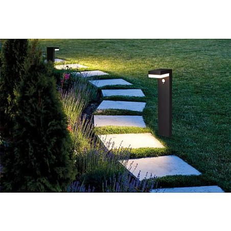 Luminaire solaire de chemin avec detecteur de mouvement et variateur intensite lum. IP44