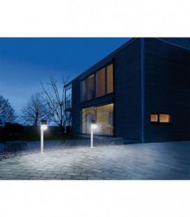 Lampe LED capteur XSolar G-L argent, angle 140 4.000 Kelvin, batterie