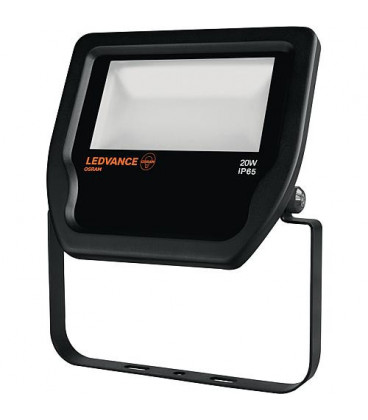 Projecteur LED Ledvance Floodlight 20W, 3000K, IP65BK couleur noir