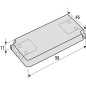 transformateur pour lampe electrique LED 12V DC, 20W, IP20 forme palte, 154x50x14mm