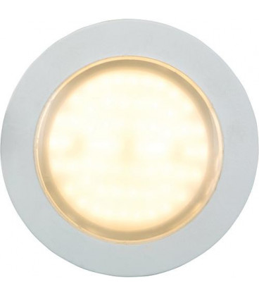 Spot LED encastre 6W, blanc + couronne, 27776