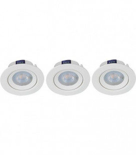 Spot en saillie LED avec tete orientable, 5W, 360lm, 2700K, emballage  :  3 pieces