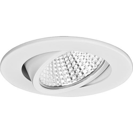 Lampe encastrée LED Brumberg diam. 82 mm, p  :  21 mm, blanc