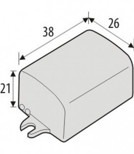 Transfo pour agent lumineux 12V, 0-18 Watts, IP 67