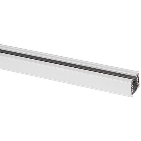 Rail d'alimentation electrique Brumberg 3 phases, L  :  1000mm, blanc