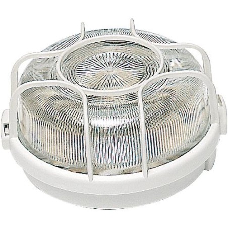 Lampe ronde 100 Watt blanc