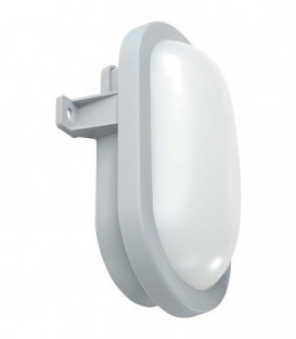 Luminaire ovale LED 10W 800lm avec detecteur de mouvement, gris