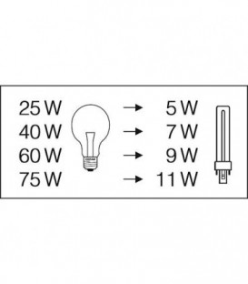 Ampoule OSRAM Dulux S Dulux S 11 W/827