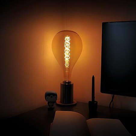 LED Deco, Ampoule trosadee E27, 5 W, 250 lm, 2200 K dimension diam. x h 165x300 mm