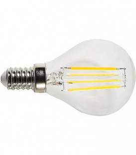 Lampe spherique LED Filament clair, 4W, E14, 470lm, 2700K