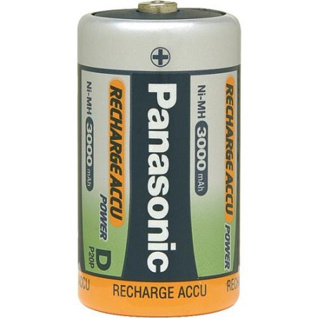 Piles rechargeables NiMH D Mono 2800 mAh emballage 2 pces sous blister