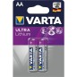 Piles Varta Professionnel Lithium LR6 AA Mignon Paquet 2 pces