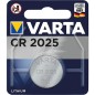 Varta piles plates Lithium CR2025, 3,0 Volt 1 Blister