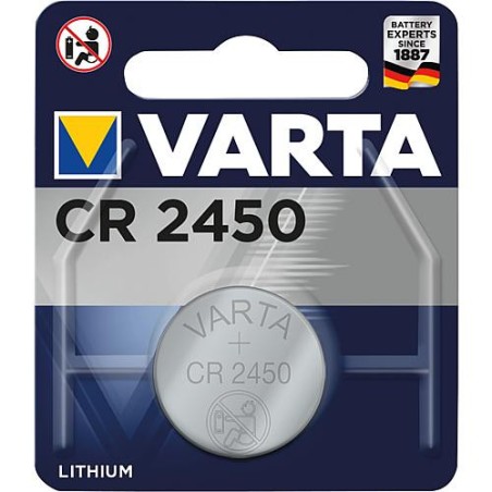 Varta piles plates Lithium CR2450, 3,0 Volt 1 Blister