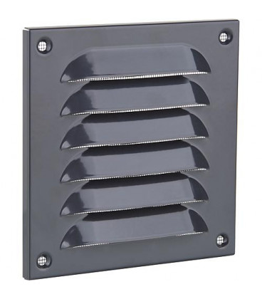 Grille acoustique 320x320mm Alu, RAL 7024, gris graphite