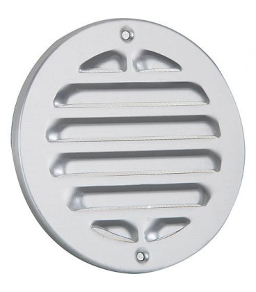 Grille de protection contre les intemperies en alu, ronde. 150 mm protection anti-insectes et trous de vissage