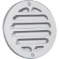 Grille de protection contre les intemperies en alu, ronde. 150 mm protection anti-insectes et trous de vissage