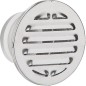 Grille de protection intemperies a embouts V2A, diametre 150 mm L: 100 mm, dim ext. 200 mm rond