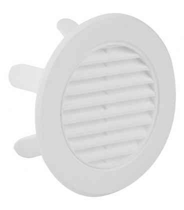 Grille de ventilation DN90 run en plastique blanc