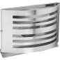 Grille d'aération Alfa HR150 avec moustiquaire 8x8mm inox 304