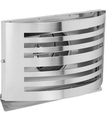 Grille d'aération Alfa 150 inox avec clapet isolé inox 304