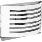 Grille d'aération Alfa 125 blanc RAL 9010 avec clapet isolé inox 304