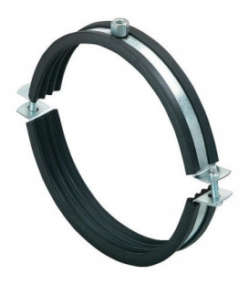 Collier d'attache de conduite d'aeration, LGS 400, M8/M10 zingue, diam. de tuyaux NW 400 *BG*