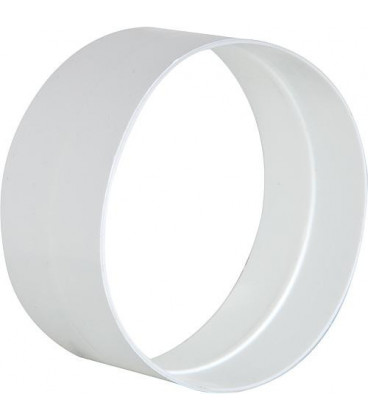 Raccord male DN 125 mm blanc plastique