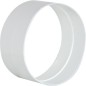 Raccord male DN 125 mm blanc plastique