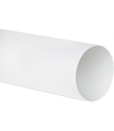 Tube rond DN 100, 1m blanc