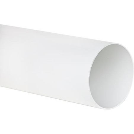 Tube rond DN 100, 0,5 m blanc